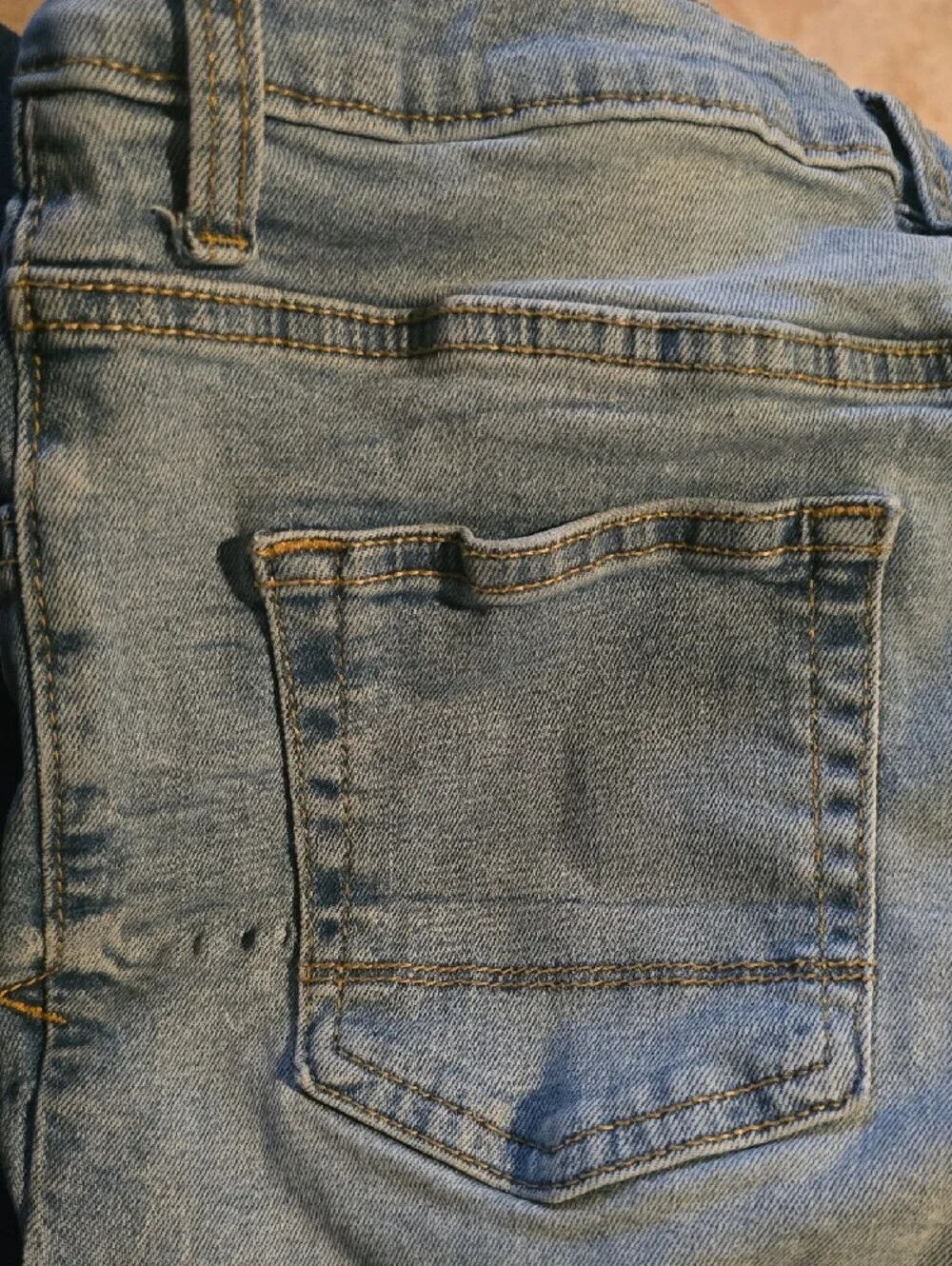 Light Blue Straight-Leg Jeans